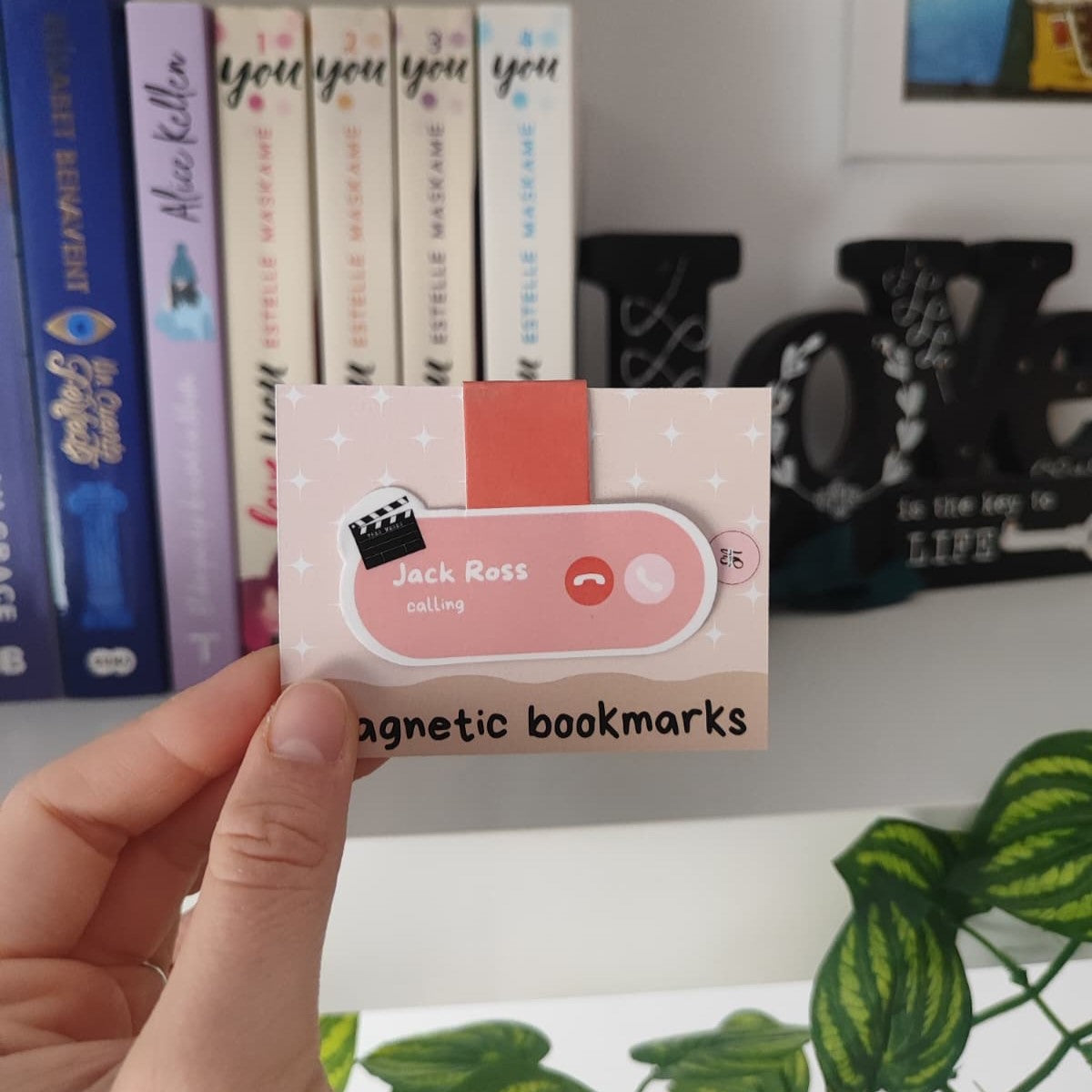 Marcapáginas magnético phone call