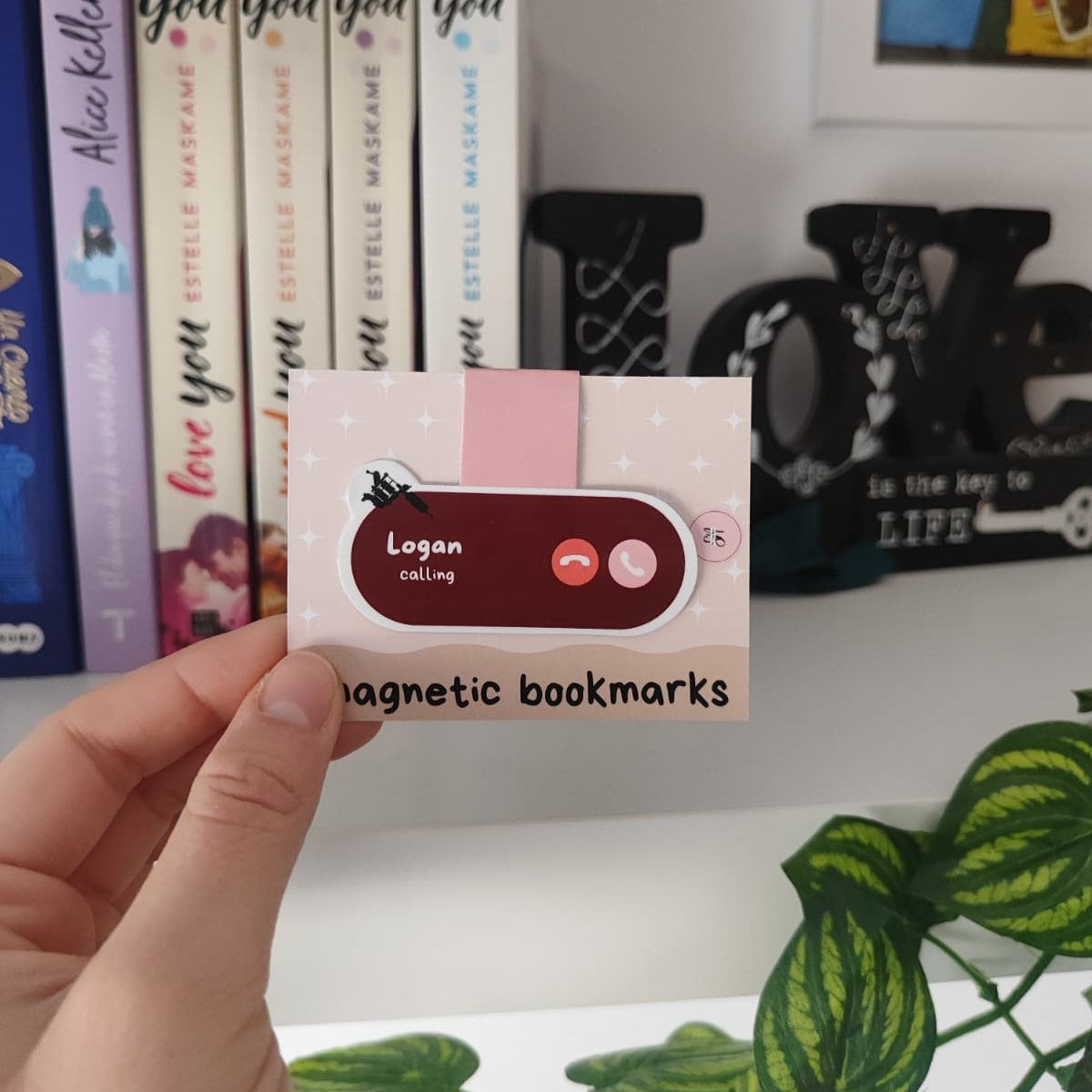 Marcapáginas magnético phone call